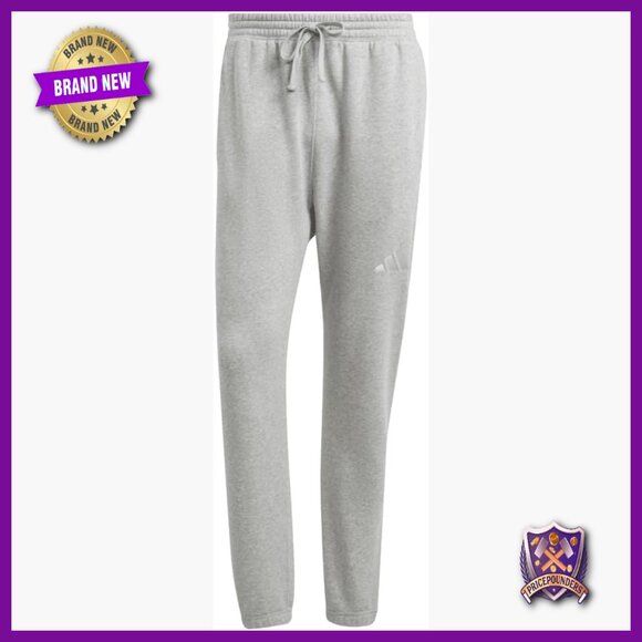 Men's Fleece Tapered Sweatpants Regular Fit Drawstring Waist Pockets